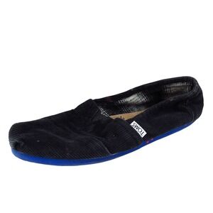 Toms Women's Flats Size 7 Black Fabric Almond Toe Casual Lightweight Comfort